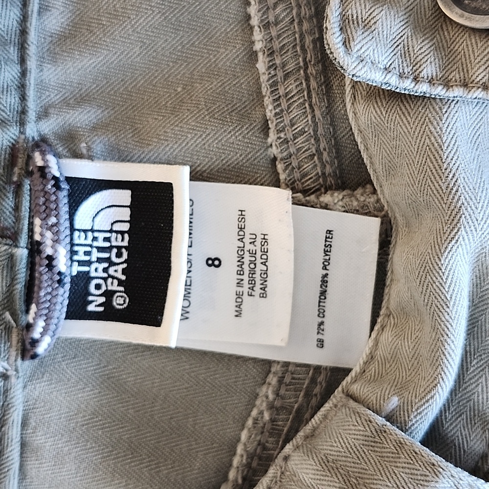 The North Face Women's Neutral Taupe Straight Leg Carpenter Canvas Pants Size 8 - Picture 4 of 12